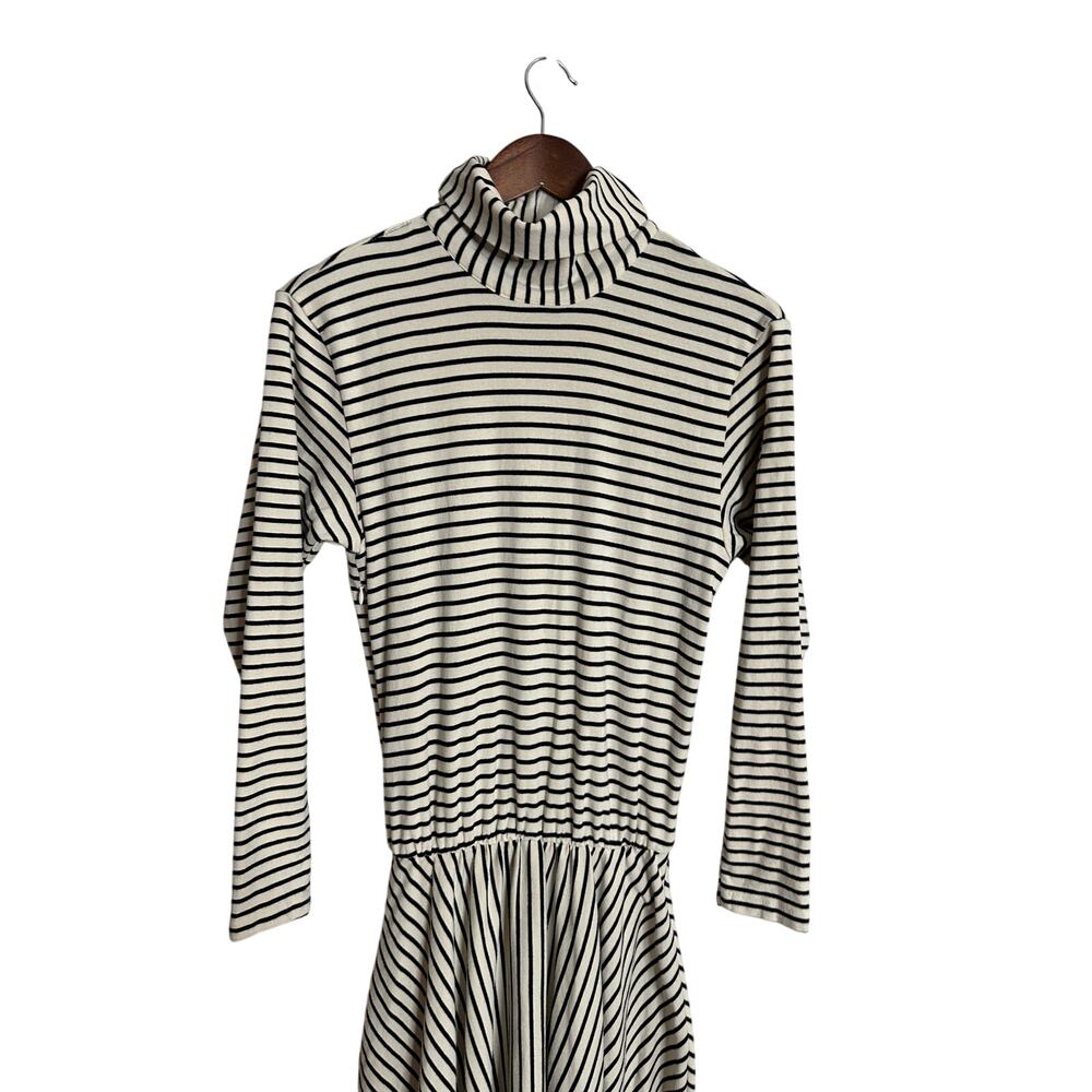 Buru Striped Turtleneck Jersey Maxi Dress Womans XS - Picture 5 of 14